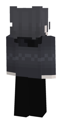 Black skin: body, back render