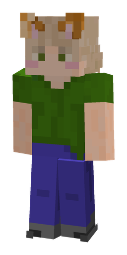 Blue skin: body, front render