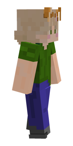 Blue skin: body, right side render