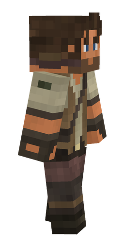 Brown skin: body, right side render
