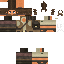 Brown skin: raw texture render