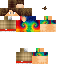Brown skin: raw texture render
