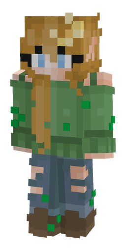 Blue skin: body, front render