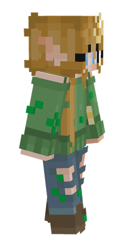Blue skin: body, right side render