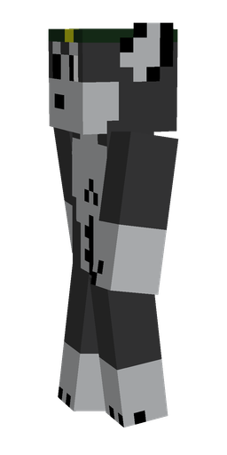 Black skin: body, left side render
