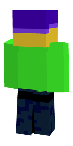 Blue skin: body, back render