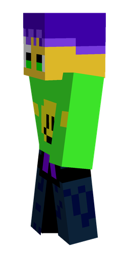 Blue skin: body, left side render