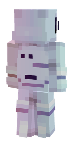 Blue skin: body, back render