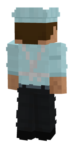 Black skin: body, back render