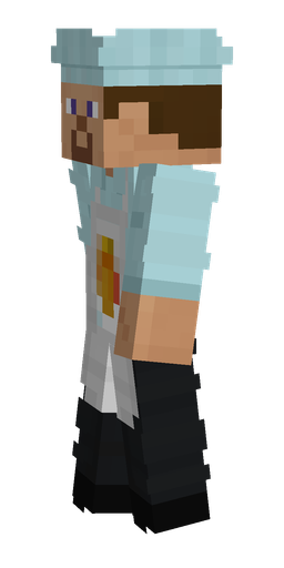 Black skin: body, left side render