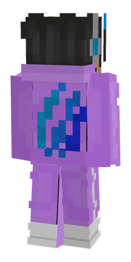 Black skin: body, back render