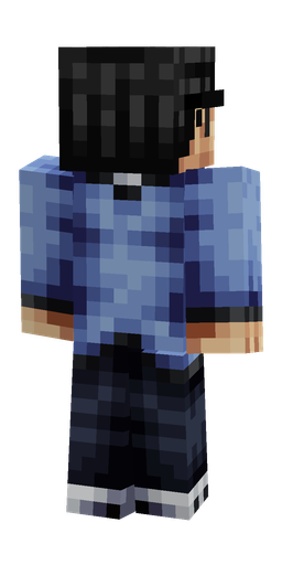 Black skin: body, back render