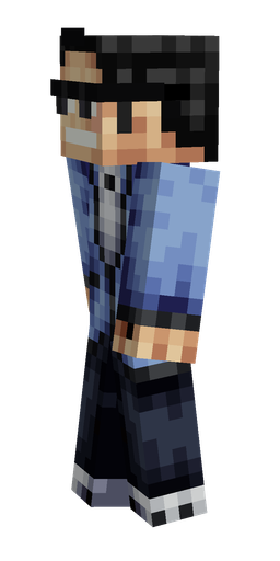Black skin: body, left side render