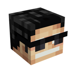 Black skin: head render
