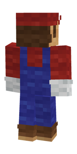 Blue skin: body, back render