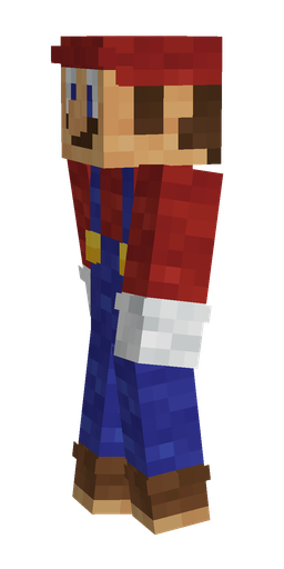 Blue skin: body, left side render