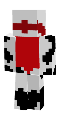 Black skin: body, back render