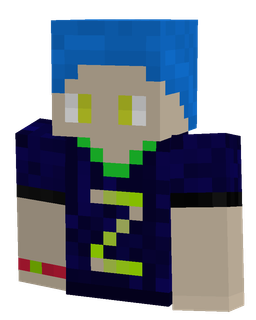 Blue skin: bust render