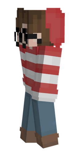 Blue skin: body, left side render