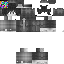 Black skin: raw texture render