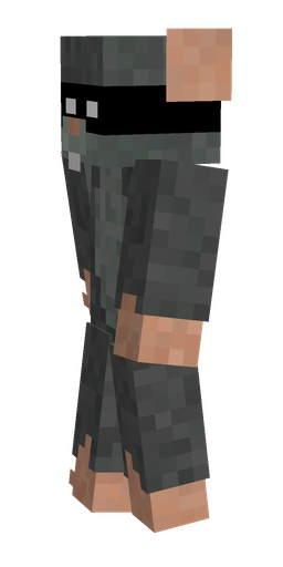 Black skin: body, left side render