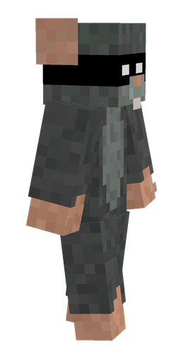 Black skin: body, right side render