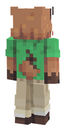 Green skin: body, back render