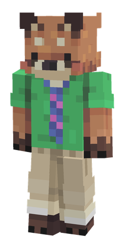 Green skin: body, front render