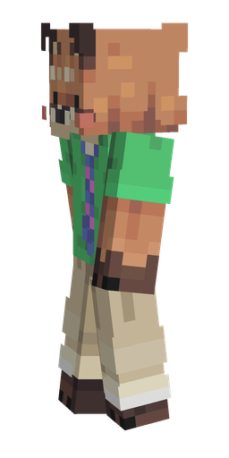 Green skin: body, left side render