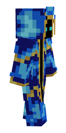 Blue skin: body, right side render