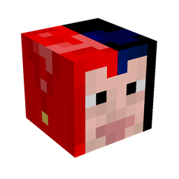 Black skin: head render
