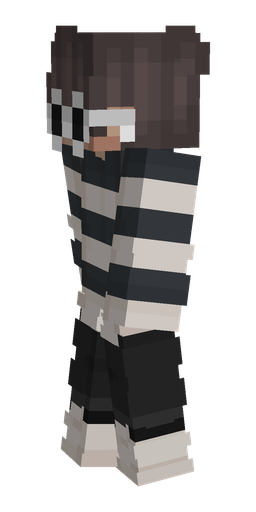 Black skin: body, left side render