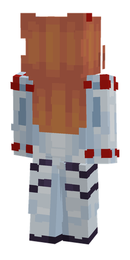 Blue skin: body, back render
