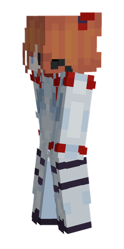 Blue skin: body, left side render