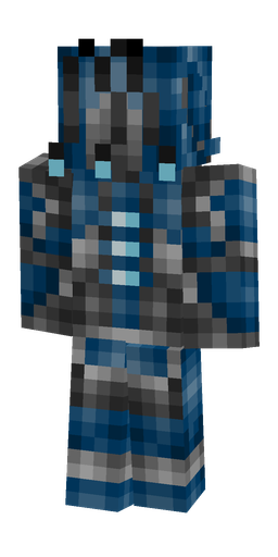 Black skin: body, back render