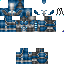 Black skin: raw texture render