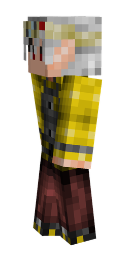 Black skin: body, left side render