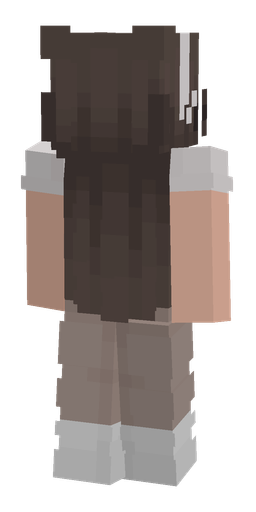 Black skin: body, back render
