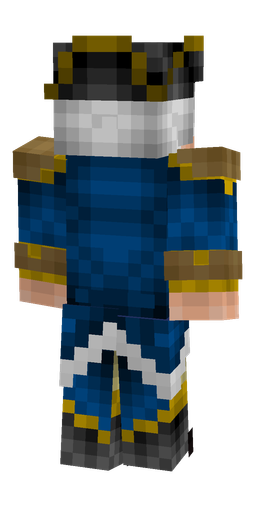 Black skin: body, back render