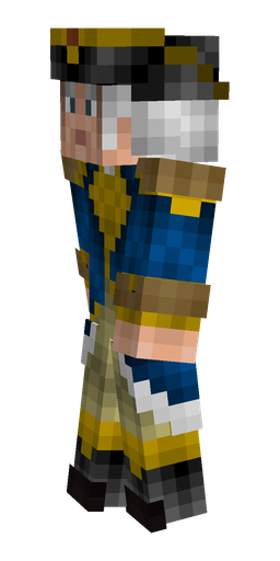 Black skin: body, left side render
