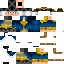 Black skin: raw texture render