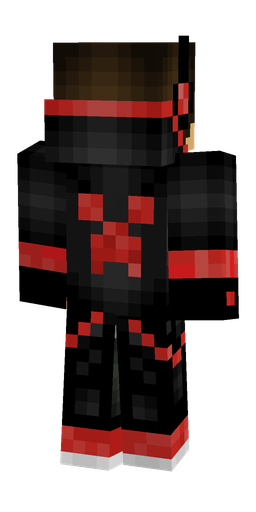 Black skin: body, back render