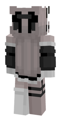 Black skin: body, back render