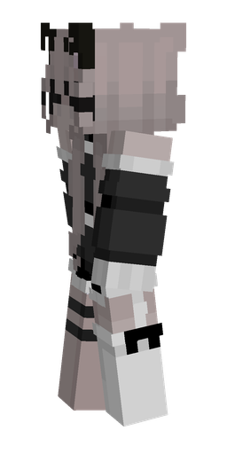 Black skin: body, left side render