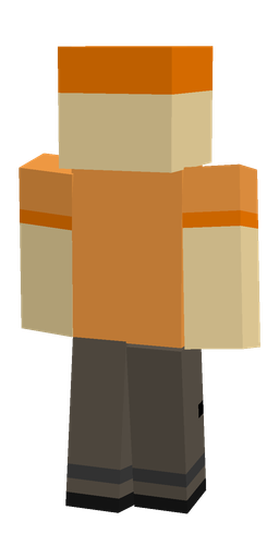 Black skin: body, back render