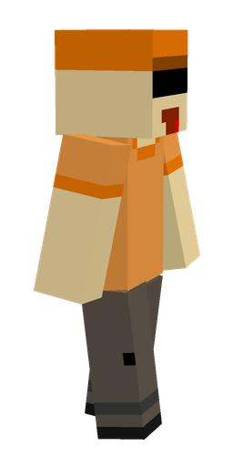 Black skin: body, right side render