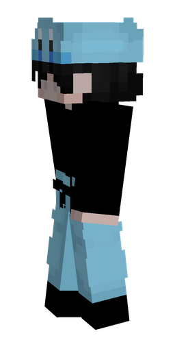 Black skin: body, left side render