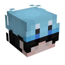 Black skin: head render
