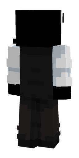 Black skin: body, back render
