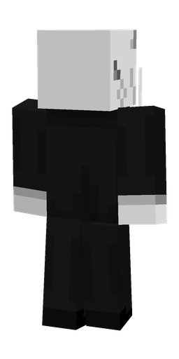 Black skin: body, back render
